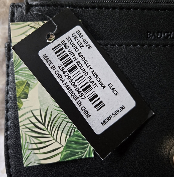 Badgley Mischka Black Quilted Crossbody - Picture 5 of 8